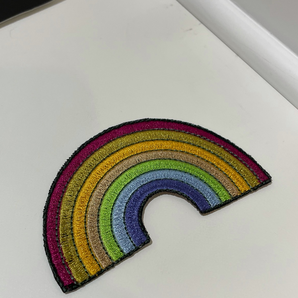 Rainbow Iron On Patch